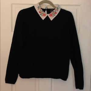 Black long sleeve, light sweater